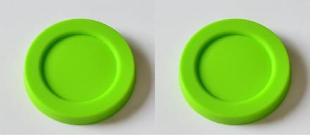 Eizook 2 st. Silicone afsluit deksels voor blikjes - Groen - bier fris blik afsluiter
