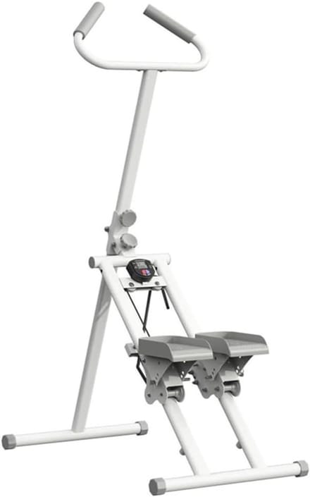 Hometrainer Stepper - Cardio Machine - Thuis Trainen - Inklapbaar Ontwerp - 150 cm Hoog - Wit