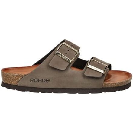 Rohde Alba mules damesslippers sandalen leer 565014 mokka