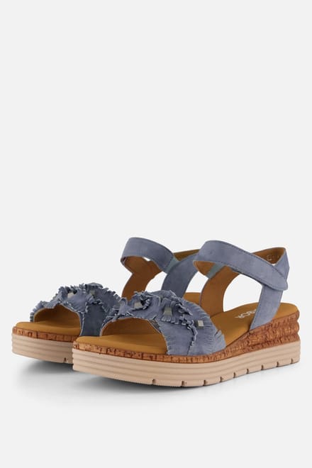 Gabor Sandalen blauw Leer - Maat 6,5
