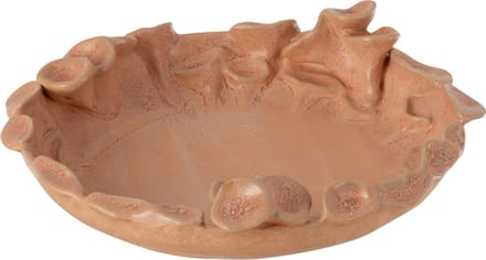 J-Line schaal Ibiza Rond - keramiek - roze/oranje - small