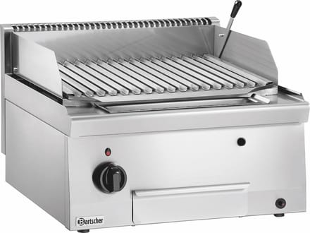 Bartscher Lavasteengrill - SERIE 600 - Gas - V-Rooster - 7-3kW - 600x600x290mm