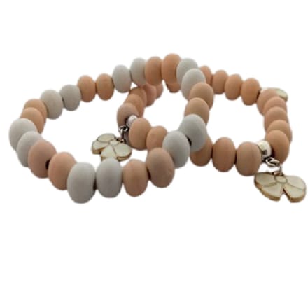 Kralenarmband-Teen Salmon