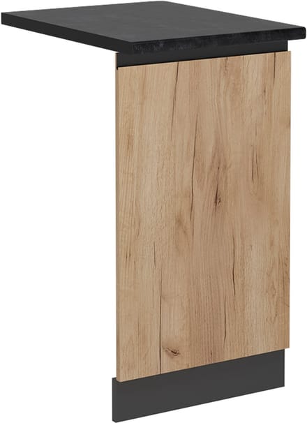 Vicco R-Line Vaatwasserfrontpaneel – 45 cm, WB Antraciet Krachtige eik goud
