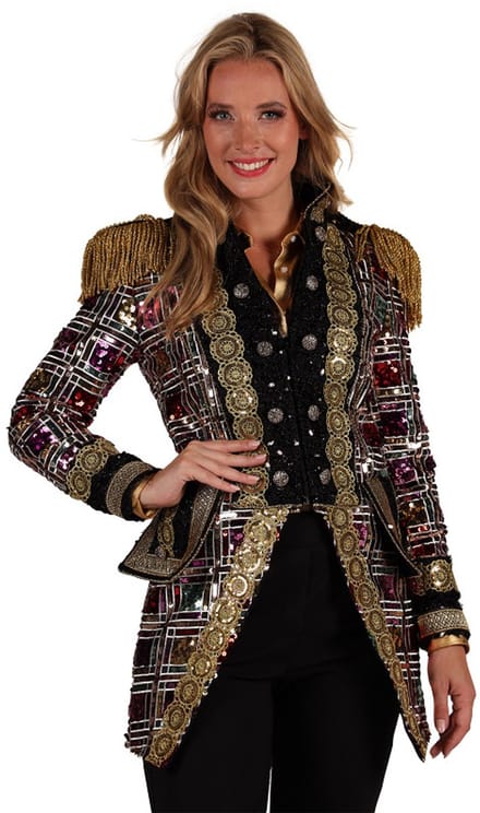 Thetru Carnavalsjas Dames - Sequin Mirror - Maat S