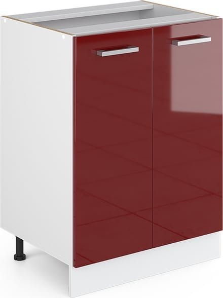 Vicco R-Line Keukenonderkast – 60 cm, WB Eik Rode hoogglans
