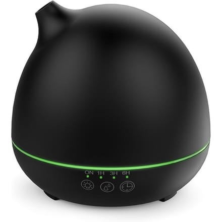 Homgeek 400 ml luchtbevochtiger Aroma etherische olie-diffuser Aromatherapie Automatische uitschakeltimer met 7 black