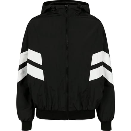 Urban Classics tussenjas ladies crinkle batwing jacket Wit-s