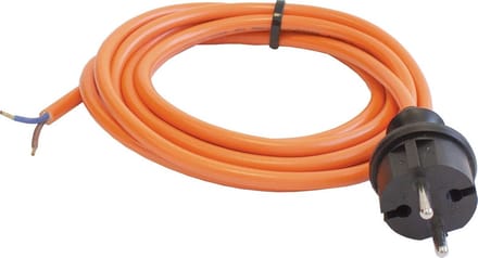 Stekkerkabel voor Buitenbouwplaats IP44 3 Meter - Oranje Stroomkabel