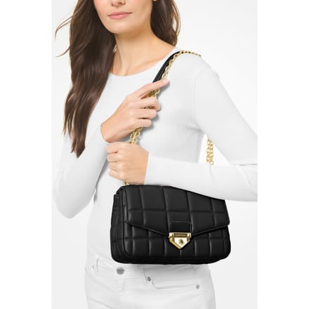 Michael Kors Large Chain Shoulder Bag Black Maat: OS | Handtassen Outlet | Dames | Zwart