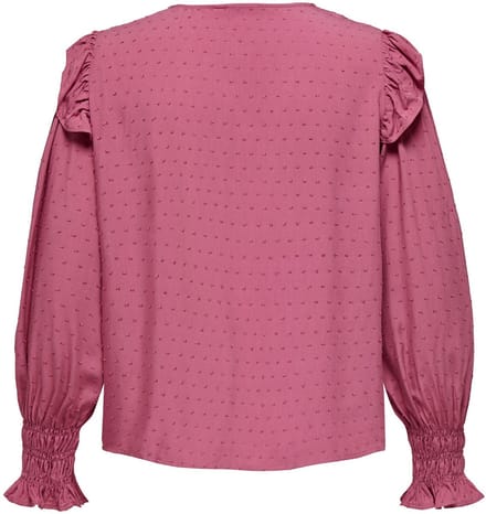 ONLY CARMAKOMA - CARLIDA LS V-NECK SMOCK TOP WVN - Dames - Blouses