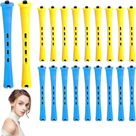 20 Stuks Permanente Haarrollers voor Natuurlijke Krullen - Styling Tools voor Lang en Kort Haar