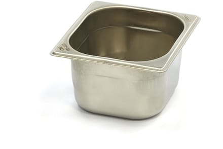 Gastronorm Bak - 1/6 GN - 10 cm Diep - RVS