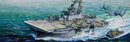 Trumpeter Modelbouwpakket Schepen - 05611 Amfibisch Aanvalsschip USS Wasp LHD-1 - Wasp-klasse - Vliegdekschip Plastic - 1:350 - Modelbouw