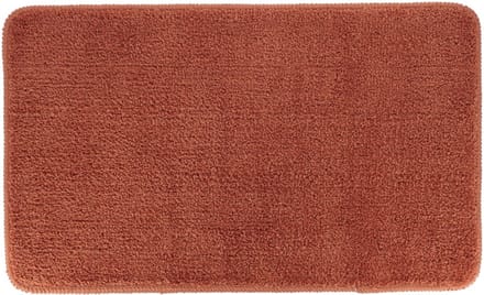 Tendance Badmat Aquarius - microfiber - hoogpolig - roestbruin - 45 x75 cm - absorberend - badkamer - antislip