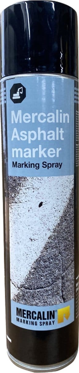 Mercalin AS Asfalt marker kleur zwart 600ml