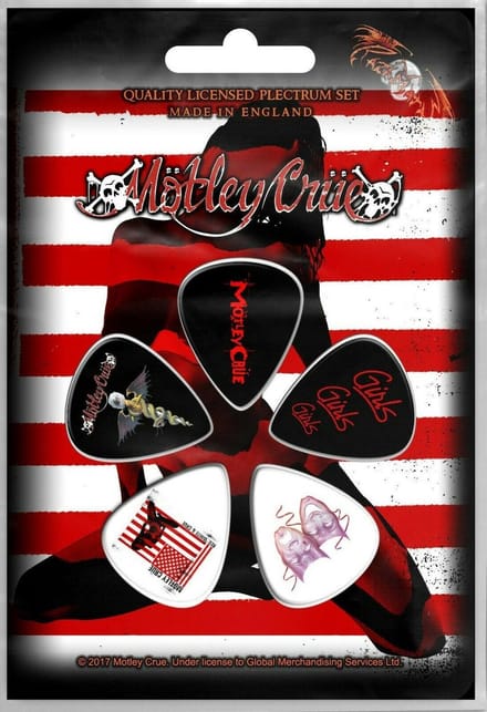 Motley Crue - Red, White & Crue Plectrum - Set van 5 - Multicolours