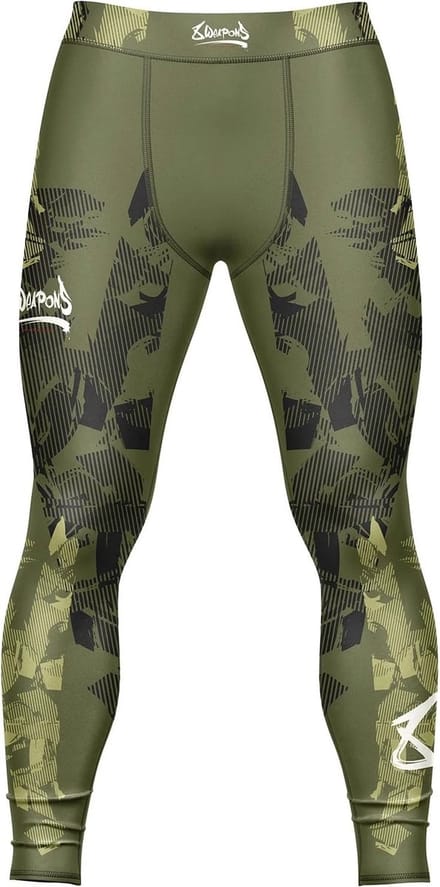 8 WEAPONS Sportlegging Hit 2.0 Olijfgroen Zwart - M