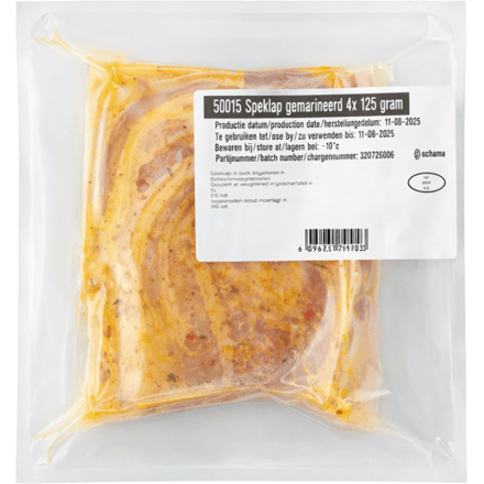 gemarineerde plakjes varkensvlees 500 g (4 x 125 g)