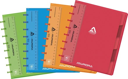 Schrift Adoc Colorlines A5 ruit 5x5mm 144blz 90gr PP assorti - 10 stuks