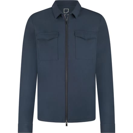 Overshirt donkerblauw Born with Appetite normale fit