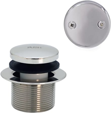 Badafvoer Trim Set met 2-Gaats Overloopafdekking 1-1/2 inch