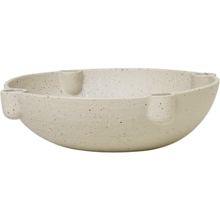 Ferm Living Bowl kandelaar keramiek - lichtgrijs