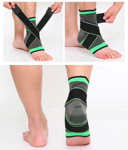 *** Enkelbrace L - Universeel Verstelbare Enkelbandage - Enkel Ondersteuning - van Heble® ***