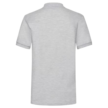 Fruit of the Loom Heren Zwaargewicht Poloshirt (Heide Grijs)