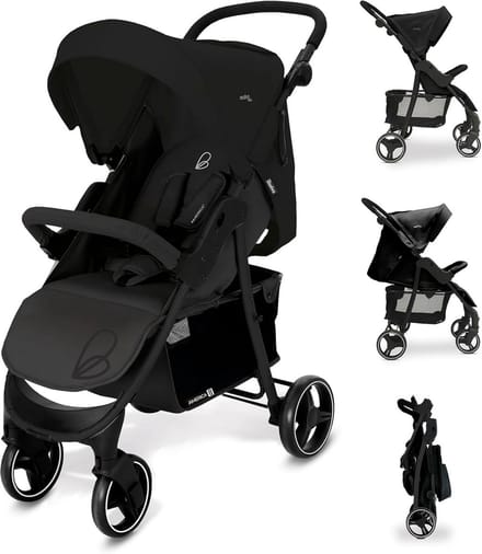 Kinderwagen - Buggy - Dagelijks Gebruik - Compact Opvouwbaar - Tot 22 kg - Zwart