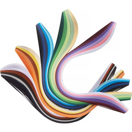 VBS Quilling strepen "Kleurrijk", 5 mm, 500 stuks