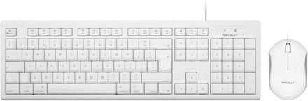 Verlengd USB Toetsenbord en Optische Muis Set met Numeriek Toetsenblok