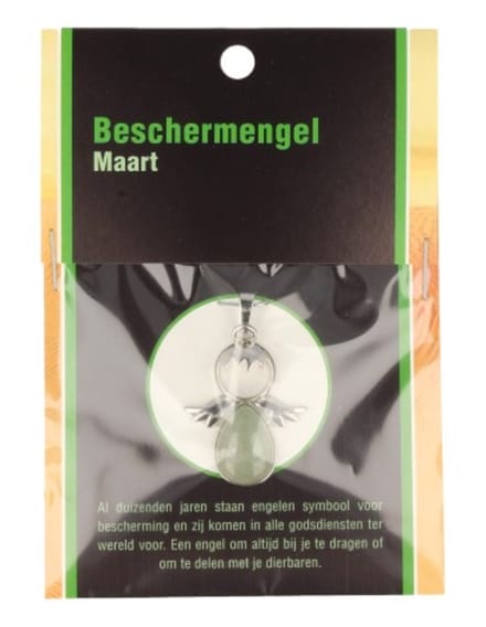 Beschermengel Maart op kaartje