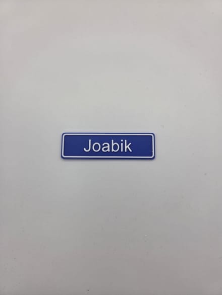 3D plaatsnaam speldje Joabik
