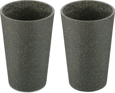 Drinkbekers, 0.35 L, Set van 2, Organic, As Grijs - Koziol|Connect