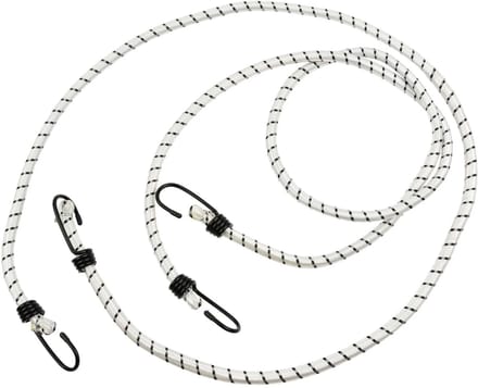 GEKO Transporttouwenset - Duurzaam rubber - 12 mm x 150 cm - 2 stuks - Wit