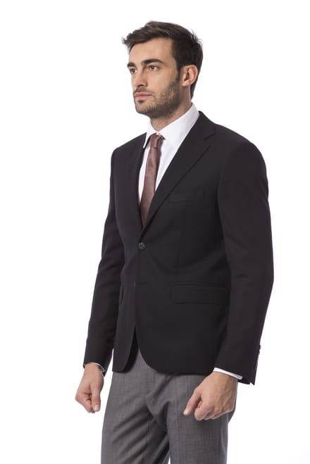 Billionaire Italian Couture Herenblazer van zwarte wol