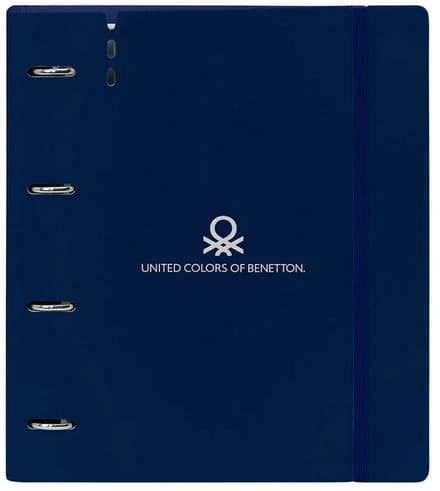 Safta A4 4 Rings With 100 Sheets Benetton Damero Ringband Blauw Kinderen