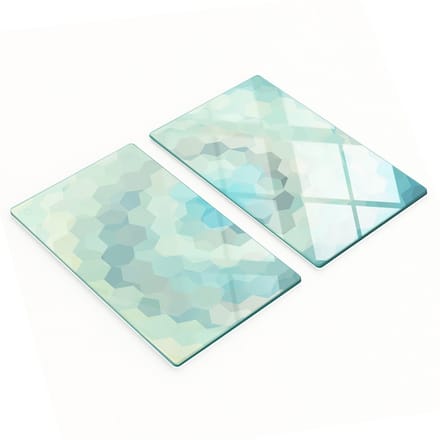 Decoratieve snijplanken van gehard glas, abstract ontwerp, 2x30x52 cm