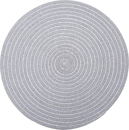 Atmosphera onderlegger set van 2 - Glanzend - licht grijs - Placemat - D35 cm