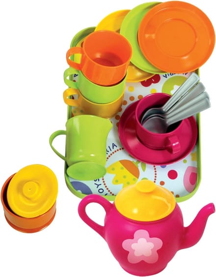 Gowi Koffieservies (Roze en Groen)