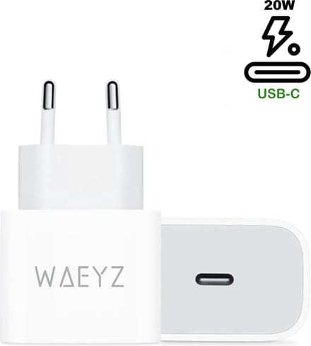 USB-C Adapter 20 Watt PD Oplader Snellader QuickCharge - Power Delivery (PD) Snellader / Fast Charger / Chargeur Rapide