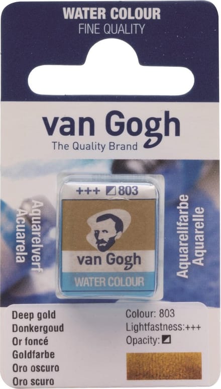 Aquarelverf - 803 Donkergoud - van Gogh - Napje
