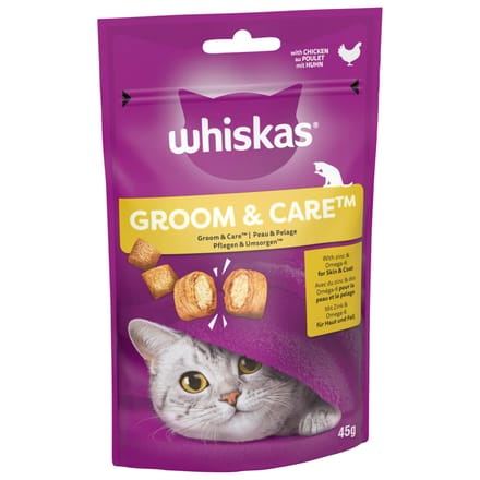 45 g Whiskas Snacks Groom & Care kattensnacks