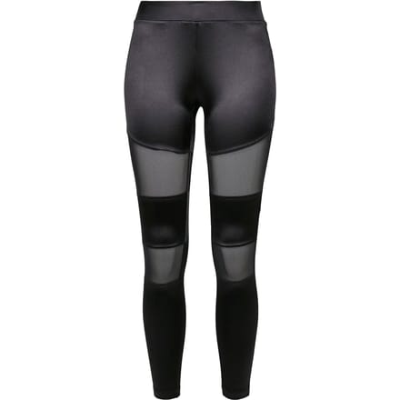 Urban Classics - Shiny Tech Mesh Legging - XS - Zwart