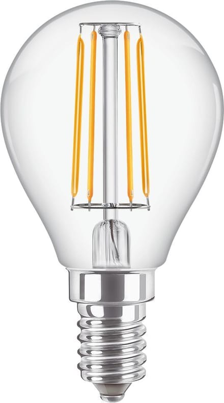 Philips Corepro LEDluster E14 Kogel Filament Helder 4.3W 470lm - 827 Zeer Warm Wit