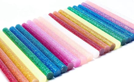 Lijmstiften Set - Lijmpistool Vullingen - Creatief Knutselen - 12 Kleuren Glitter - 7mm Diameter - Multi Color