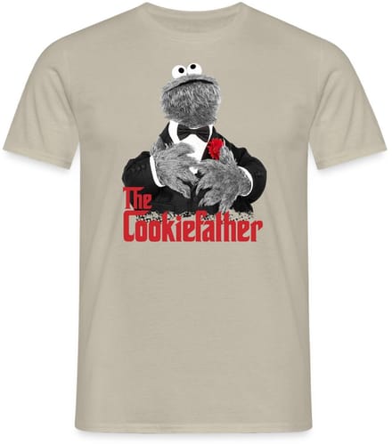Sesamstraat Koekiemonster The Cookiefather T-Shirt Heren