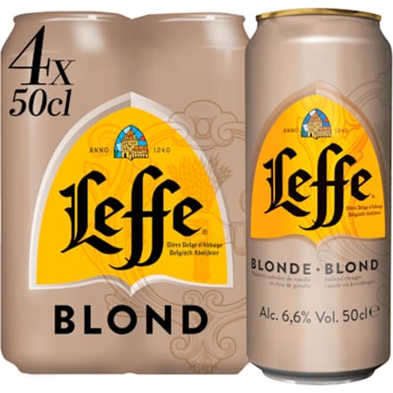 Leffe Belgisch abdijbier blond - 4 x 500 ml