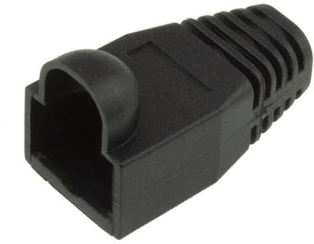 ACT RJ45 zwarte tule voor 6,5 mm kabel